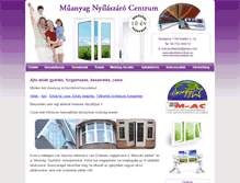 Tablet Screenshot of ajtoablakcentrum.eu